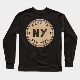 Made In New York NY State USA Long Sleeve T-Shirt